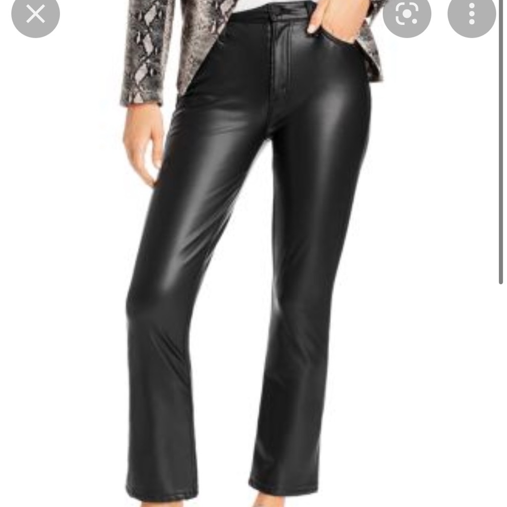 Mother Insider black faux leather 28